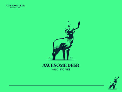 Awesome Deer Minimalist Creative Logo Design abstract awesome deer logo brand brand logo business logo creative logo deer logo design flat logo logo logo design logo designer logo maker logofolio minimalist logo modern logo unique logo