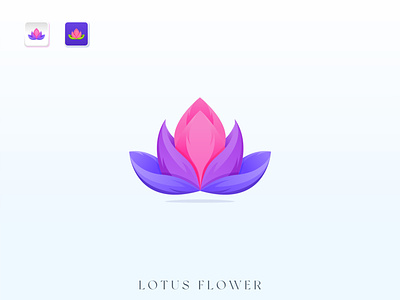 Lotus Flower Logo abstract brand branding colorful creativity design floral flower icon identity illustration logo logo design logo designer lotus lotus flower modern simple vector