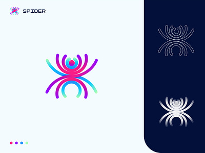 Spider logo | Line Art Logo | Modern Logo Design
