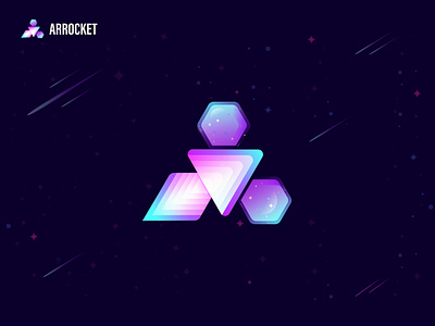 Arrocket | modern logo | Glass effect | logo design