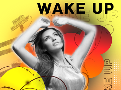 Wake up art branding design logo minimal typography ui ux web website