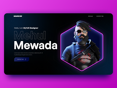 Portfolio In Progress🔥 black. branding concept dark design designer dribbbble layout magenta portfolio russia trending ui ukraine web website