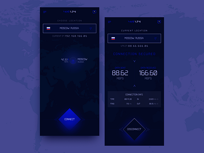 VPN Concept App Design