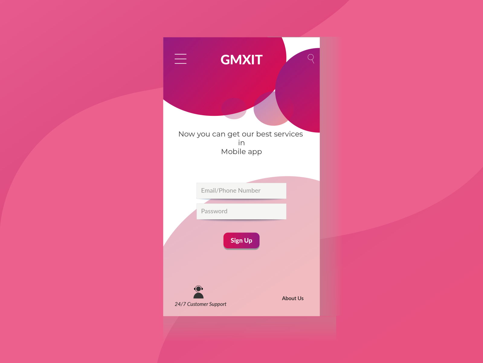 Sign Up Page Design by Gmx Goutom on Dribbble