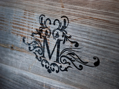 logo karandashova logo mockups vintage wooden