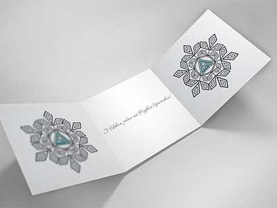postcard "Happy New Year" for company Allians caligrafia designer graphic illustration karandashova newyear postcard snow flake