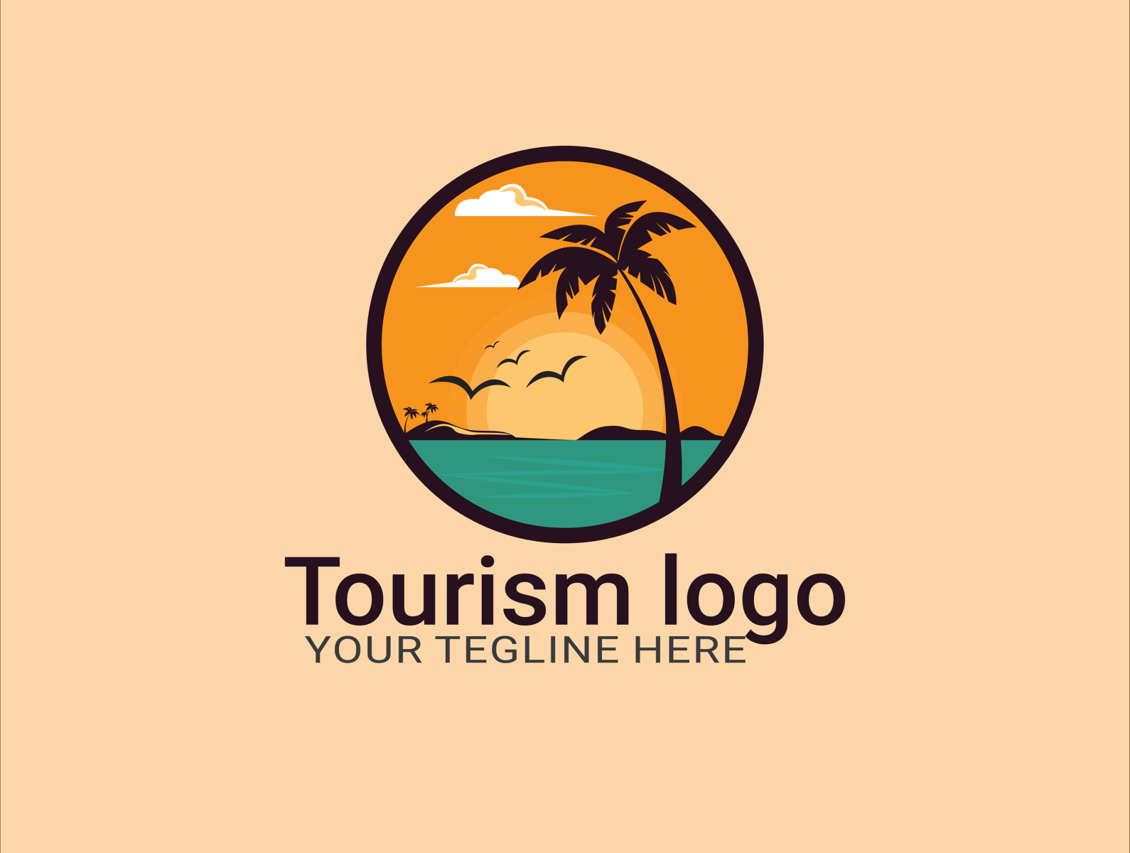 Travel Tourism Logo Design Template Stock Vector by ©bsgrap 282273398