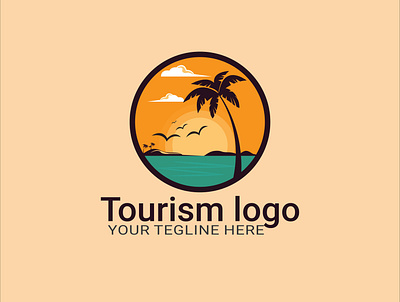 Flat vintage Tourism logo Vector art branding design icon illustration logo minimal vector web website