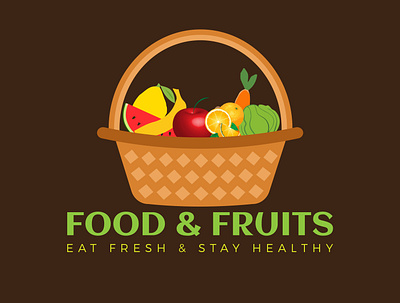 Ready made food Logo design with Fruits brand identity branding design food illustration fruit logo fruits and vegetables online logo logodesign logoinspirations logotype logotypedesign logovector readymade vector