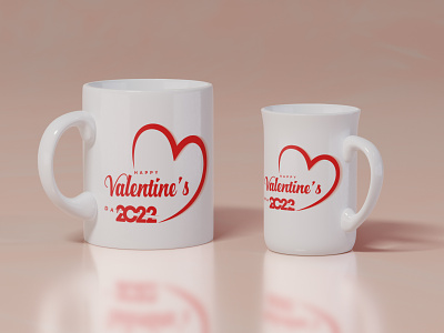 Happy valentines day Mug branding branding design design illustration illustrator mug mugs tshirt tshirtdesign ui vector