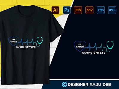 Gaming T-shirt Design