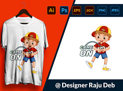 Gaming T-shirt Design branding branding design design graphic design illustration illustrator tshirt tshirtdesign ui vector
