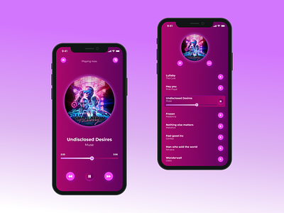 Design a music player android app design ios mobile music app music player ui ux