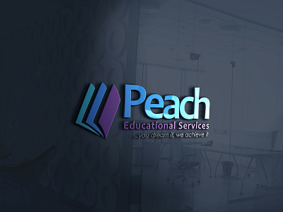 Peach Edu. Logo Design brand brand design brand identity branding design graphic design logo