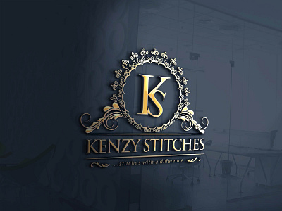 Kenzy Stitches Logo Design brand brand design brand identity branding design graphic design identity identity branding illustration logo ui design vector