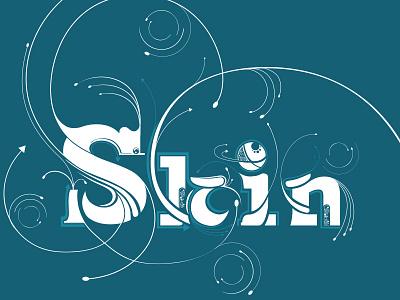 Custom Typography calligraphy graffiti illustration tag type typography vector