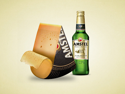 Beer cheese anyone? advertising amstel art direction image manipulation photo retouching