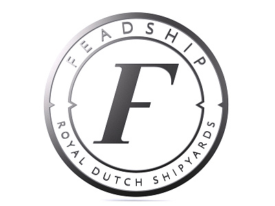 Feadship rebrand art direction emblem logo pendant rebrand rebranding redesign