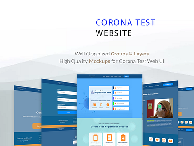 Covid-19 test web UI design