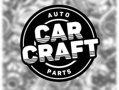 Car Craft branding car design logo parts shop store vector