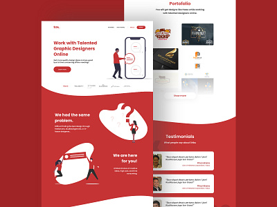 Sribu web design red sribu ui ux web webdesign
