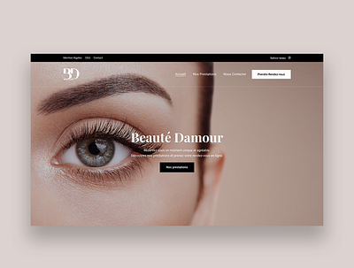 Beauté Damour project beauty design illustration logo web design webdesign webdesigner wordpress wordpress design wordpress development