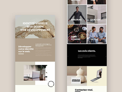 Angélique Damour - Personal Website design illustration logo web design webdesign webdesigner wordpress wordpress design wordpress development