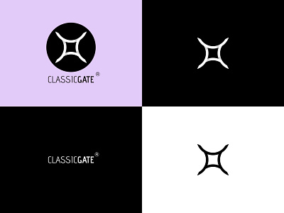 CLASSICGATE Logo affinity designer branding design logo minimal typography vector