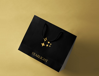 Shopping Bag for Starlight branding design designer graphicdesign illustration logo minimal typography