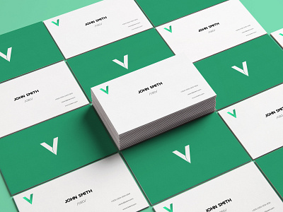 Business Cards for Vision branding businesscard design designer graphicdesign illustrator logo minimal typography vector