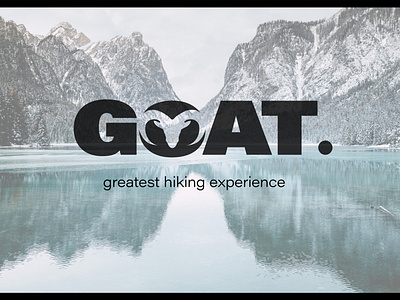 A concept logo for GOAT. hiking company