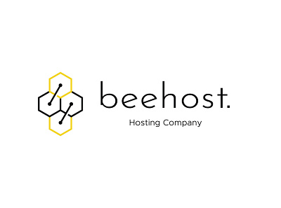 Beehost - Hosting Company branding design designer illustration logo minimal typography vector