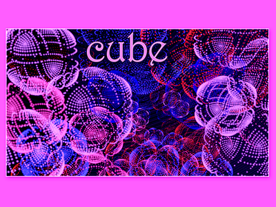 cube 3d 3d art background branding cube design illustration pattern pink poster print