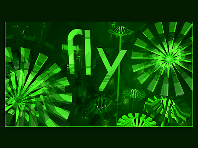 fly 3d 3d art branding design fly illustration pattern sleep space typography