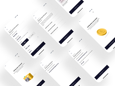 KYC Flow for a blockchain app app blockchain crypto kyc mobile ui ux