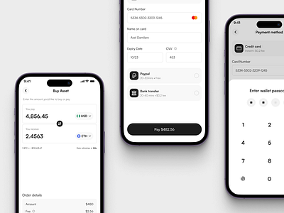 On-ramp Buy Ether app blockchain design ethereum ui web3