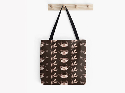 Magic eye pattern on Print Tote Bag fashion pillow