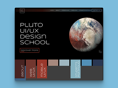 PLUTO UIUX DESIGN SCHOOL app app design branding design figma illustration minimal ui ux web