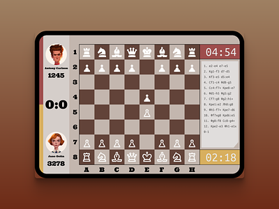 Chess app consept app app design chess chess piece chessapp design figma gamedesign minimal queensgambit tabletui ui web