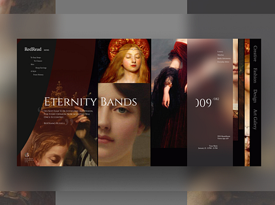 Victorian art gellery web site app app design branding design figma flat minimal ui vector web