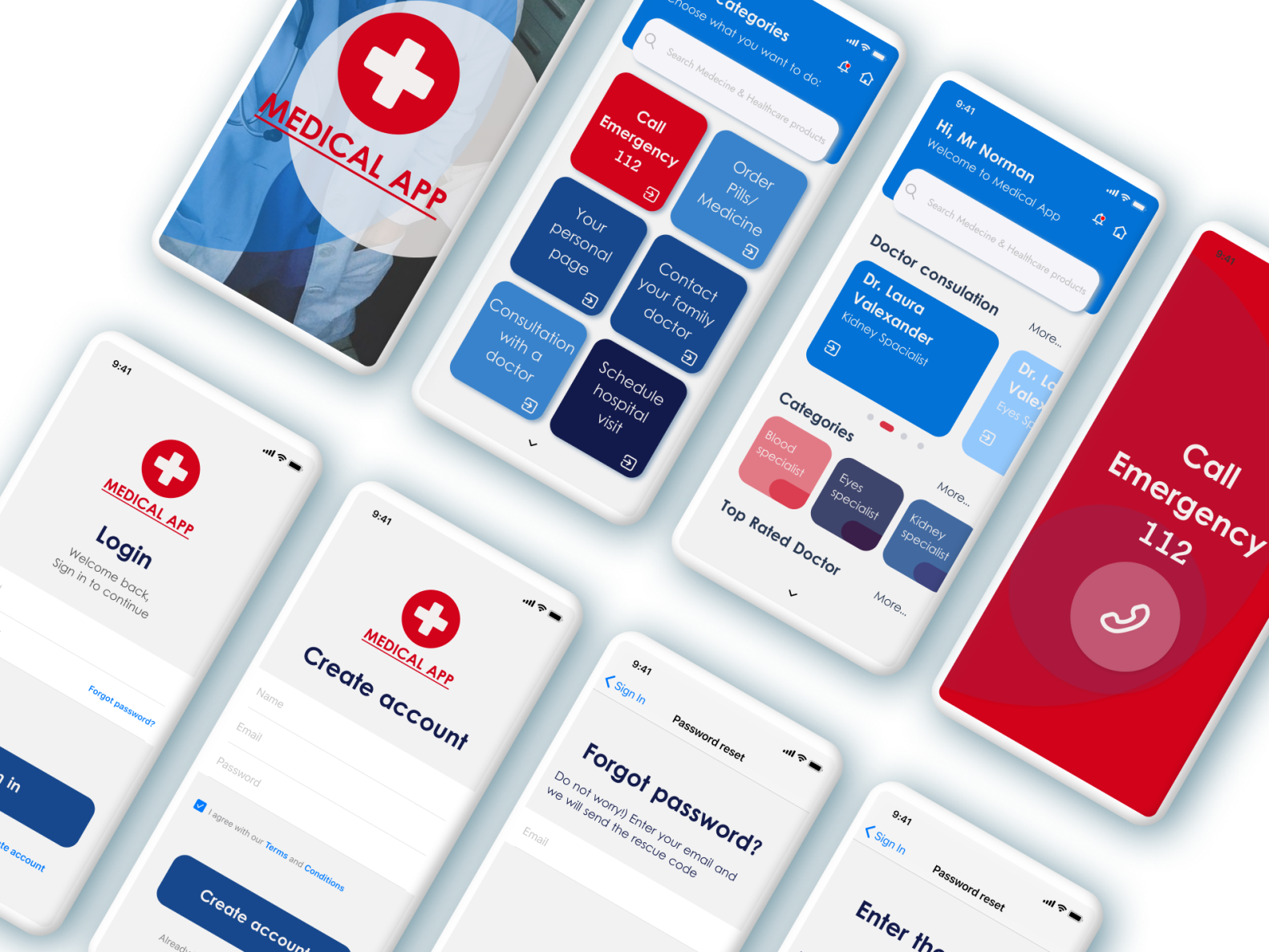 Medical App by Cristina Previr on Dribbble