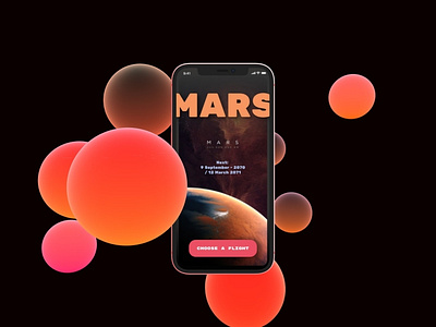 Mars space application 2021 UI concept 3d app app design art branding design figma flat illustration ios ios12 minimal mobile mobile ui ui ui ux uidesign uiuxdesign vector web