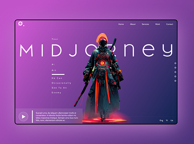 Midjorney concept app branding design figma flat illustration logo minimal ui web