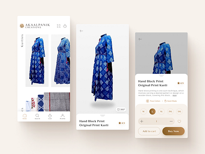 Ecommerce App Design And Branding - Akaalpanik Creations