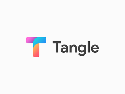 Tangle - Logo bold brand brand identity branding design colorful flat gradient icon letter logo logo logo design logotype minimal modern playful rounded simple t letter logo texture vector