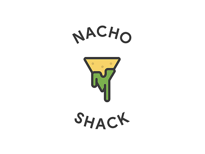 Nacho Shack chips drip flat guacamole nacho nachos taco
