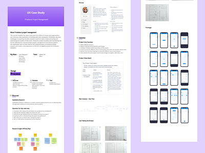 Freelance Project Management - UX Case Study