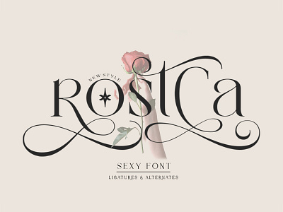 ROSTCA SEXY FONT animation branding creative graphic design kerning logo logopassion logoprocess logoshift motion graphics sketch typedesign typeface typespire typography