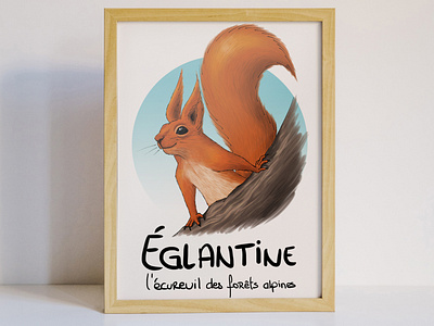 Eglantine l'écureuil des forêts Alpines