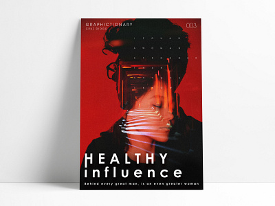 003 - Healthy influence - Graphictionary design emotions feelings graphic graphic design mood moods moody poster poster a day poster art poster challenge poster collection poster design posters type typeface typeface design typo typography